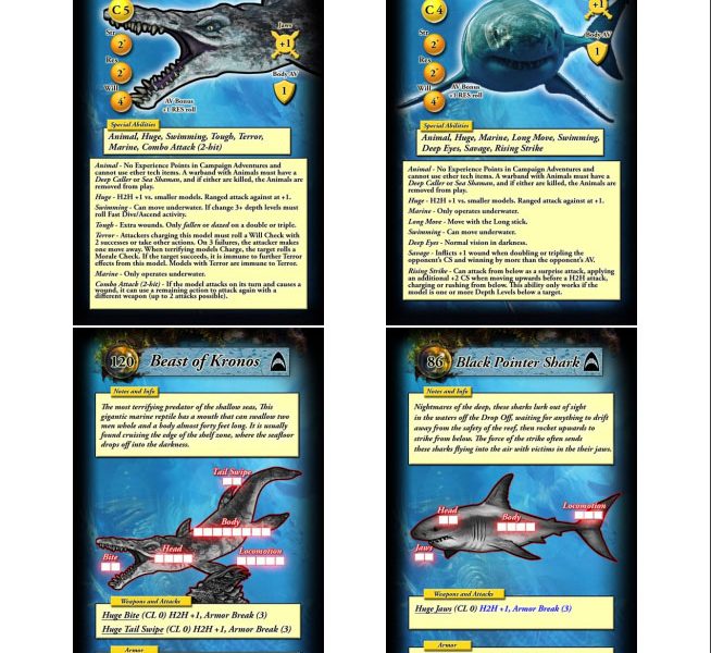 DeepWars Wild Sea Creatures 2.5 Cards