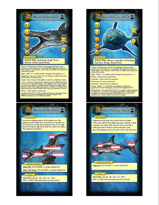 DeepWars Wild Sea Creatures 2.5 Cards