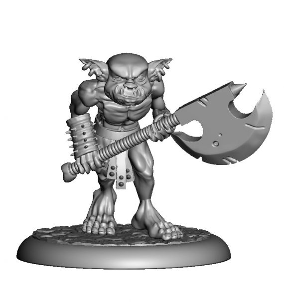 Goblin Warrior – STL – Antimatter Games