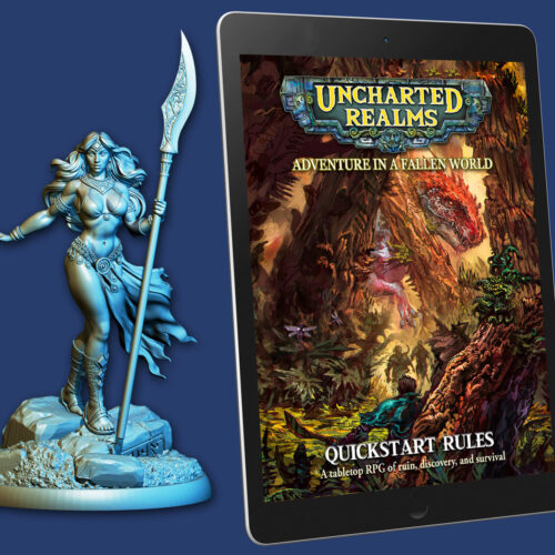 Uncharted Realms RPG – Free Quickstart PDF & STL